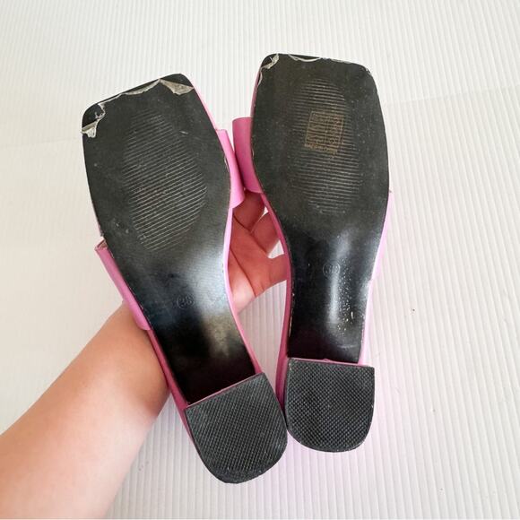 Zara Pink Block Heel Barbie - Picture 9 of 9
